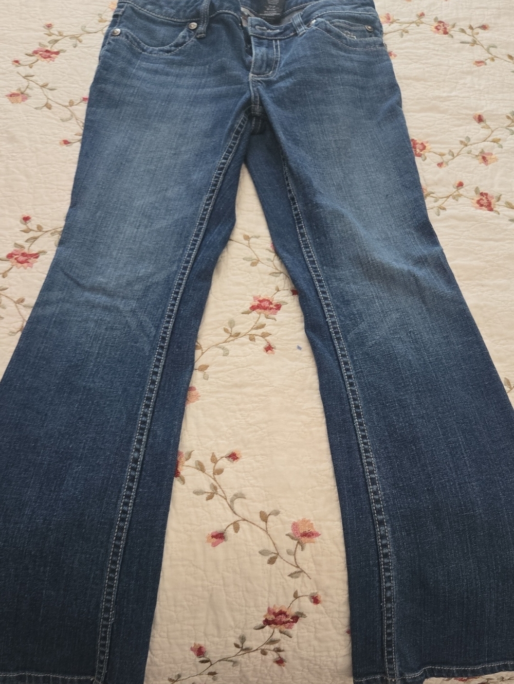 Harley-Davidson Dark Blue Flare Wide-Leg Jeans